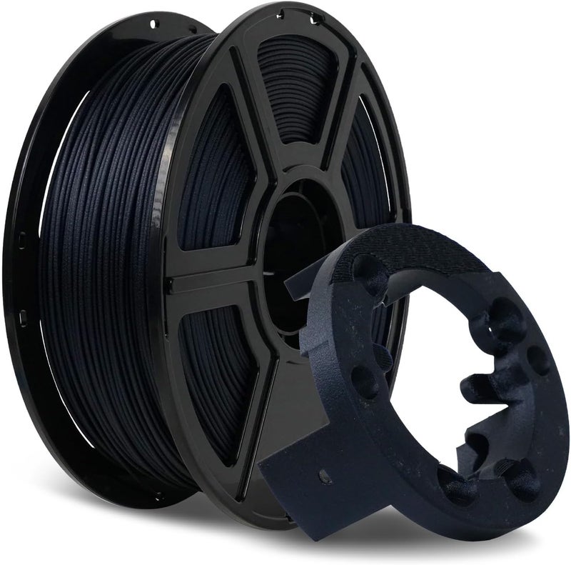 FLASHFORGE Carbon Fiber PLA Filament 1.75mm Midnight Blue, Reinforced 3D Printer Filament 1kg, Lightweight & High-Strength PLA-CF Filament, Strong & Easy to Print - Image 1